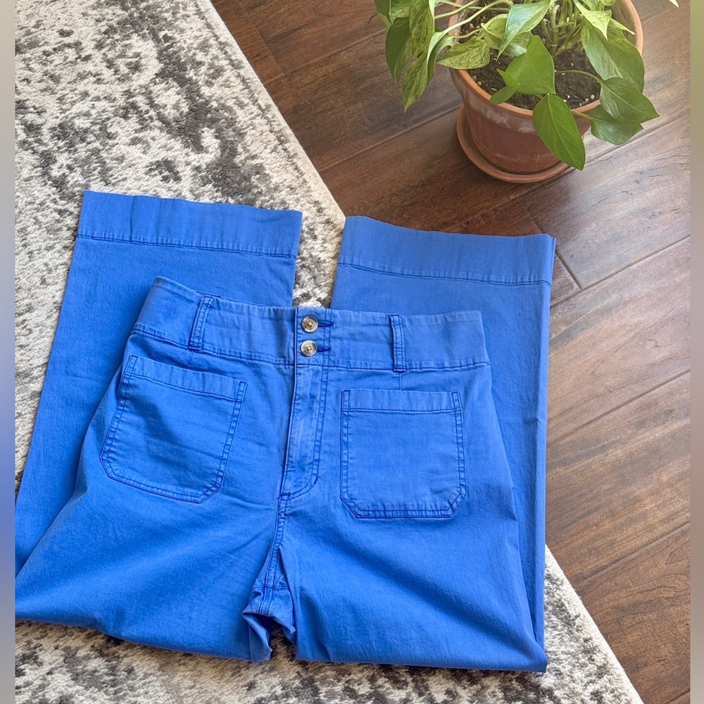 Pretty blue cropped pants by Lauren Conrad